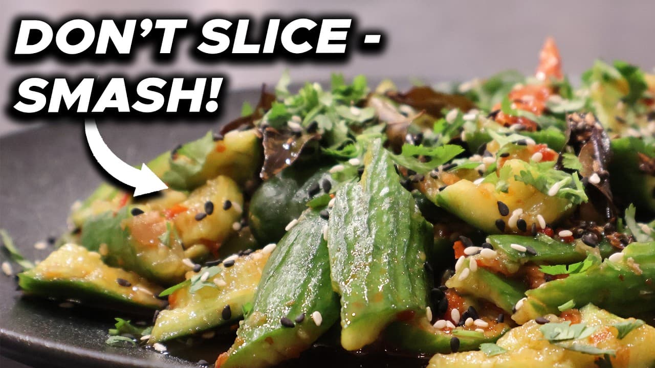 Smashed Cucumber Salad with an Indian Twist | No More Watery, Bland Disasters