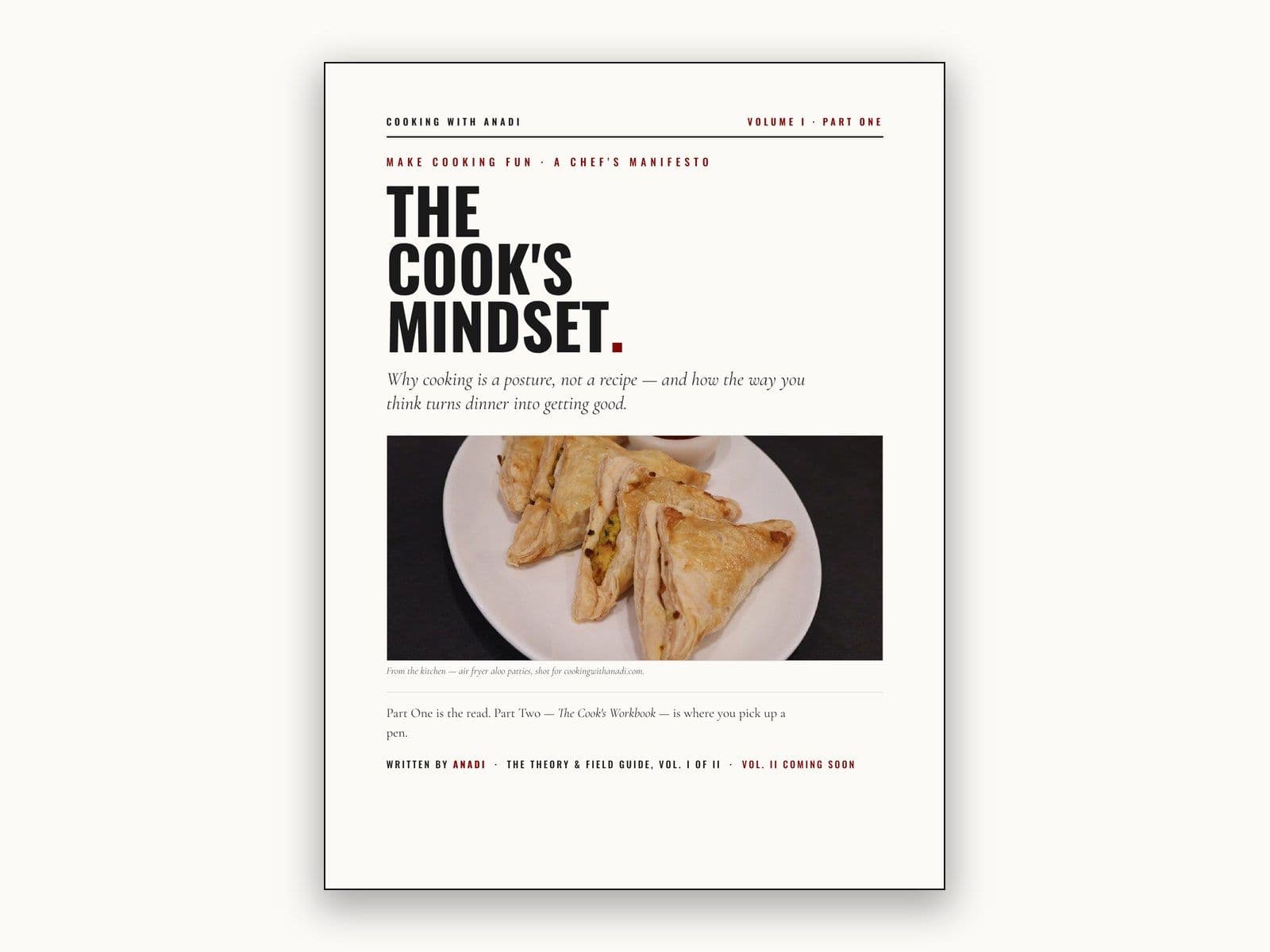 Make Cooking Fun - A Chef's Manifesto