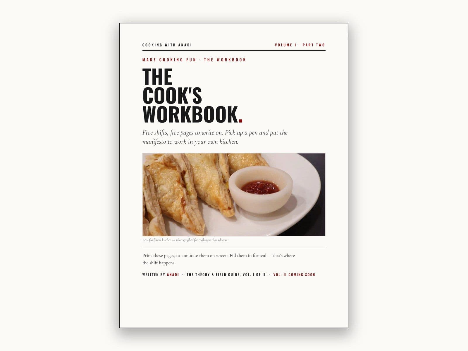 Make Cooking Fun - The Workbook